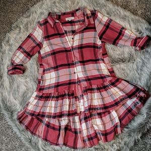Grace & Lace Ruffle Flannel Top